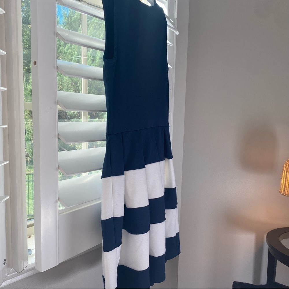 Altar'd State Fall Felicity Pointe Nautical Stripe Casual Dress Navy XS - Picture 5 of 8